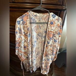 Entro Floral Print Kimono